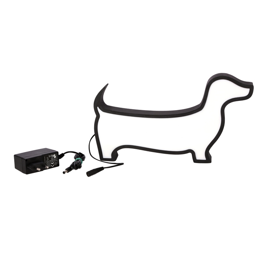 LED Skrivbordslampa för barn DOG LED/12W/230V svart