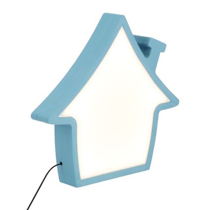 LED Skrivbordslampa för barn HOUSE LED/10W/230V blå