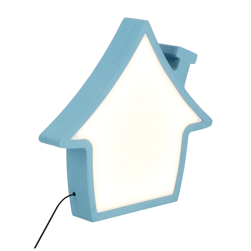 LED Skrivbordslampa för barn HOUSE LED/10W/230V blå