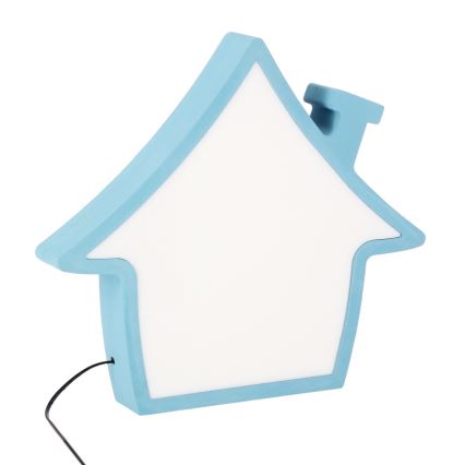 LED Skrivbordslampa för barn HOUSE LED/10W/230V blå
