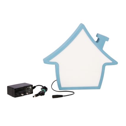 LED Skrivbordslampa för barn HOUSE LED/10W/230V blå