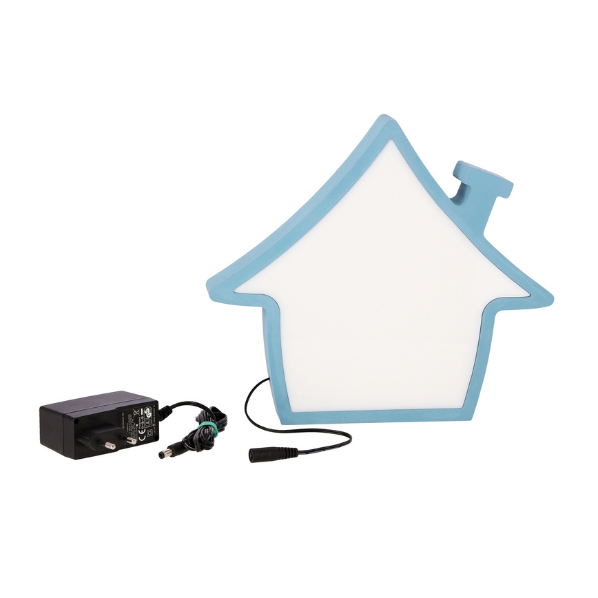 LED Skrivbordslampa för barn HOUSE LED/10W/230V blå