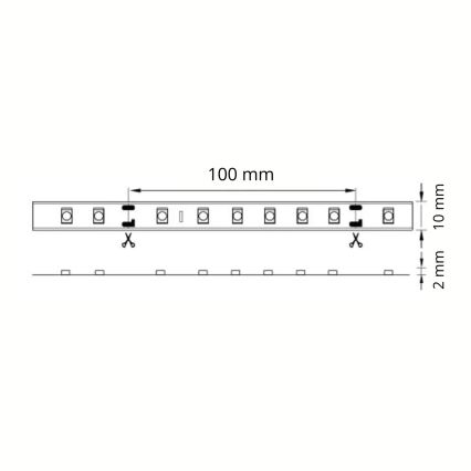 LED-slinga 5m 28W/12V IP65 6500K
