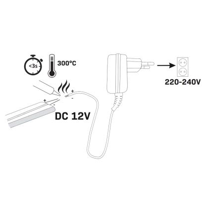 LED-slinga NEON 2 m LED/17W/12V 4,000K IP65