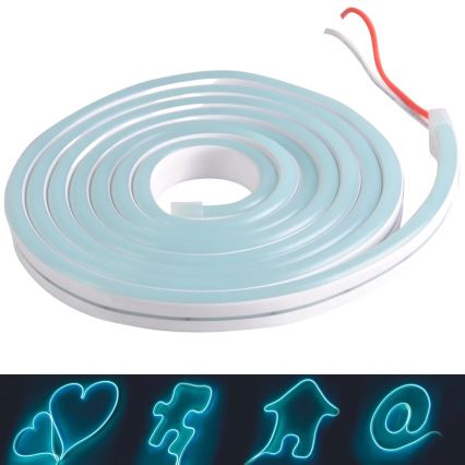 LED-slinga NEON 2 m LED/17W/12V IP65 blå