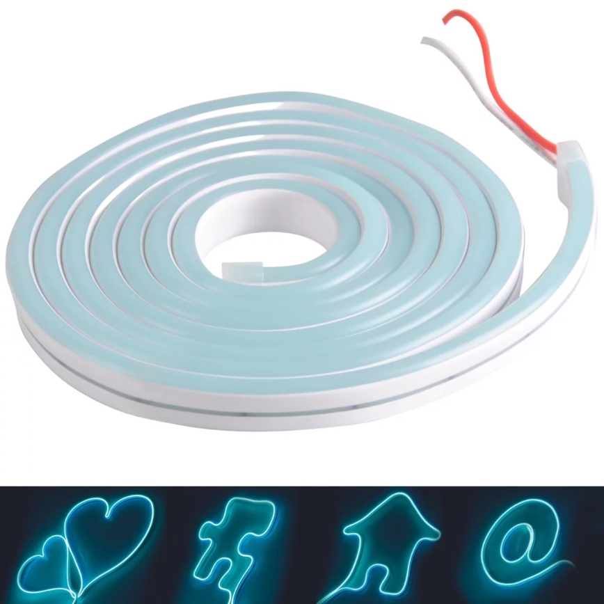 LED-slinga NEON 2 m LED/17W/12V IP65 blå
