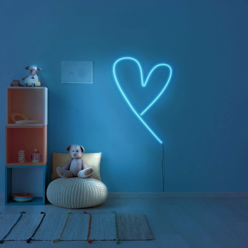 LED-slinga NEON 2 m LED/17W/12V IP65 blå