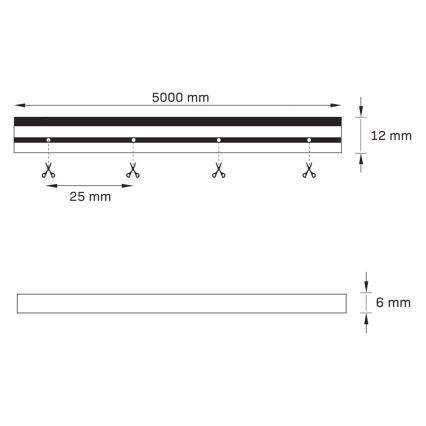 LED-slinga NEON 5 m LED/27W/12V IP65 rosa