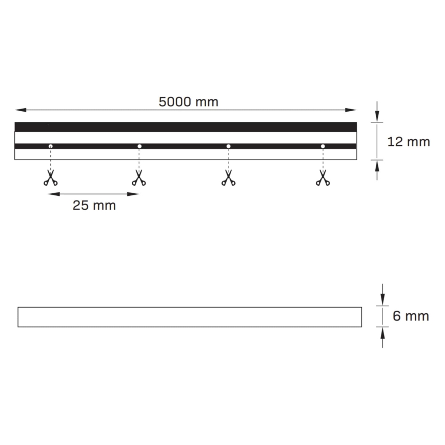 LED-slinga NEON 5 m LED/27W/12V IP65 rosa