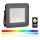 LED Smart Dimbar RGB strålkastare LED/20W/230V IP65 svart