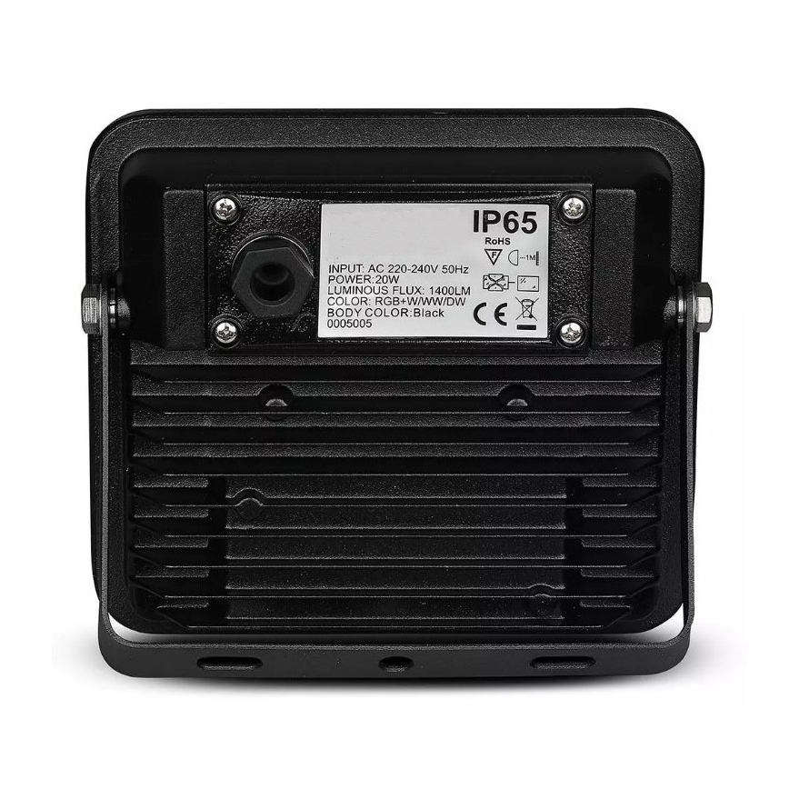 LED Smart Dimbar RGB strålkastare LED/20W/230V IP65 svart