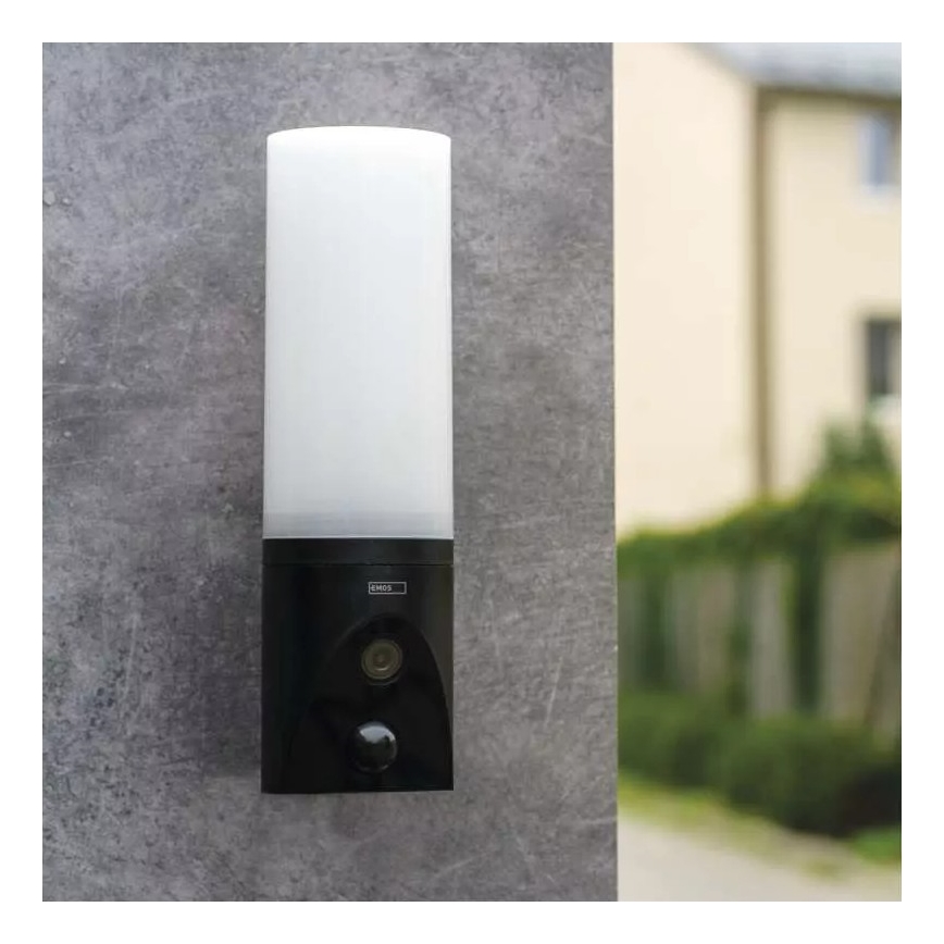 LED Smart utomhuskamera med belysning GoSmart LED/12W/230V 3200K IP65 Wi-Fi Tuya svart