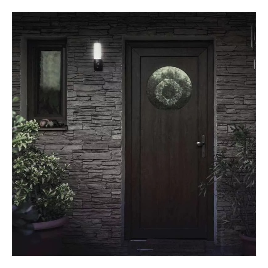 LED Smart utomhuskamera med belysning GoSmart LED/12W/230V 3200K IP65 Wi-Fi Tuya svart