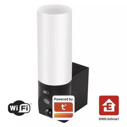 LED Smart utomhuskamera med belysning GoSmart LED/12W/230V 3200K IP65 Wi-Fi Tuya svart