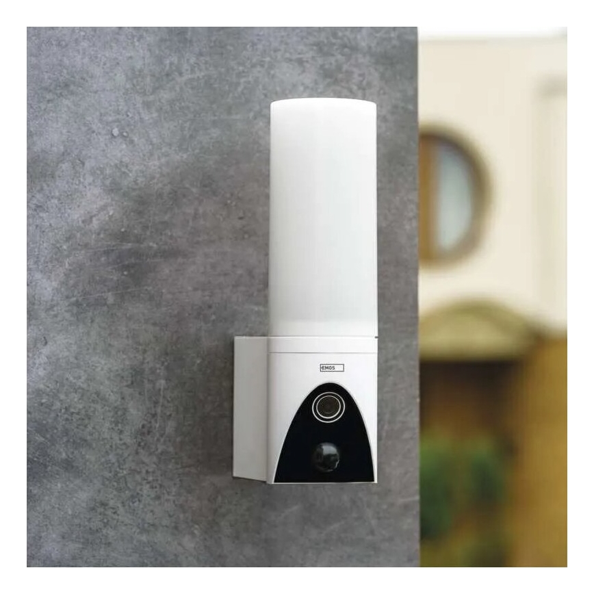 LED Smart utomhuskamera med belysning GoSmart LED/12W/230V IP65 Wi-Fi Tuya vit