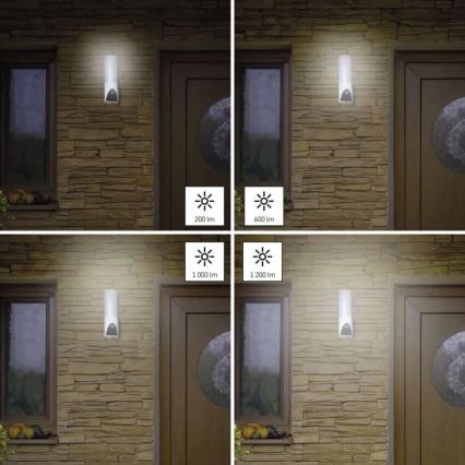LED Smart utomhuskamera med belysning GoSmart LED/12W/230V IP65 Wi-Fi Tuya vit