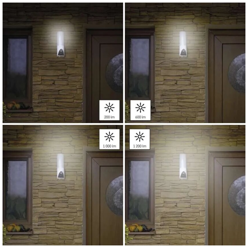 LED Smart utomhuskamera med belysning GoSmart LED/12W/230V IP65 Wi-Fi Tuya vit