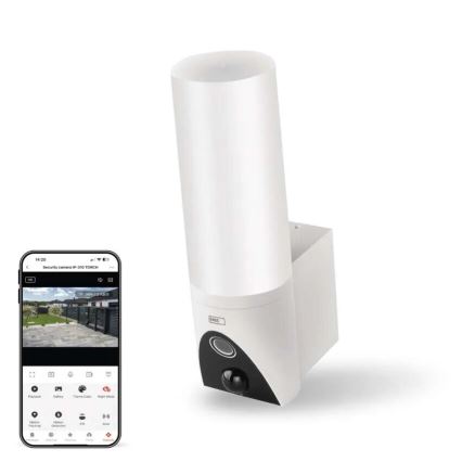 LED Smart utomhuskamera med belysning GoSmart LED/12W/230V IP65 Wi-Fi Tuya vit