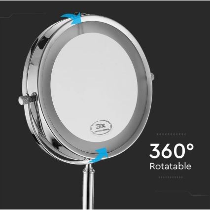 LED Sminkspegel  LED/3W/6V IP44