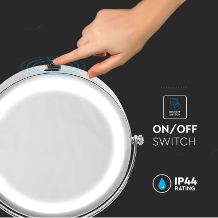 LED Sminkspegel  LED/3W/6V IP44