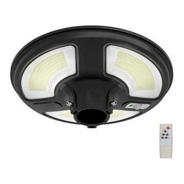 LED Solar gatulampa med sensor LED/ 10W / 3,2V 6500K IP65 + fjärrkontroll