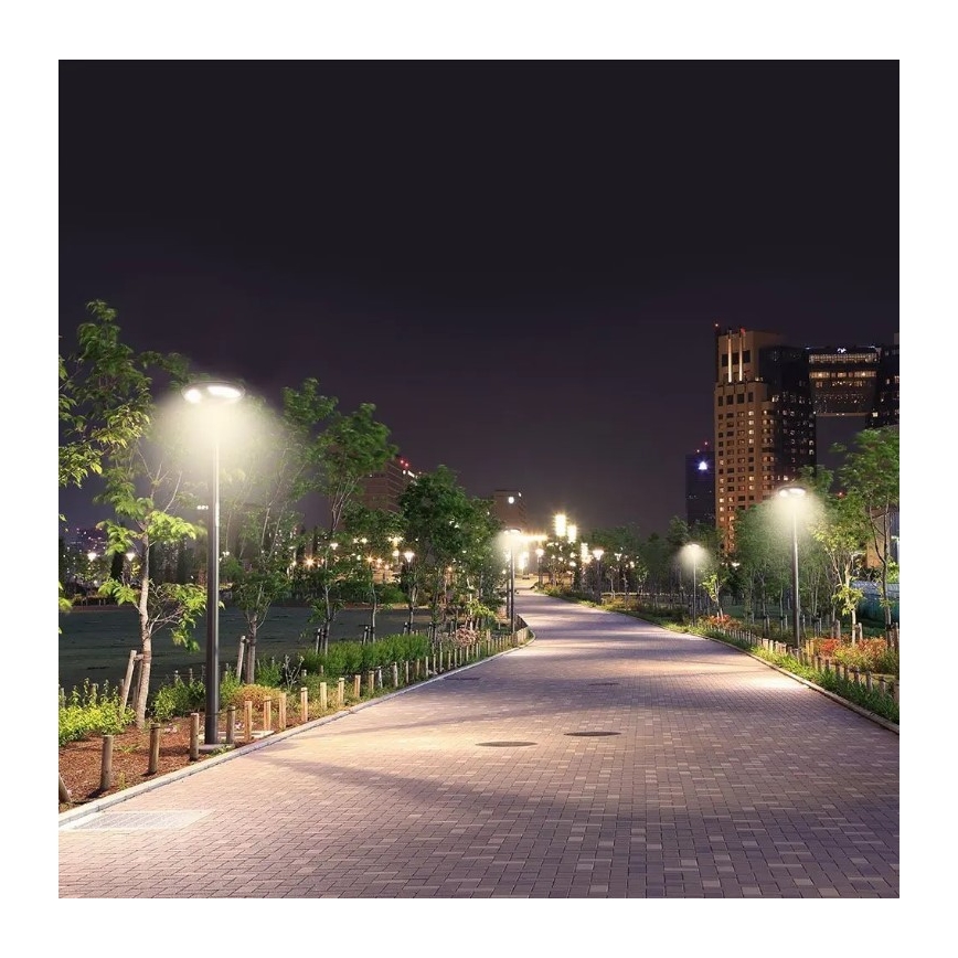 LED Solar gatulampa med sensor LED/ 10W / 3,2V 6500K IP65 + fjärrkontroll