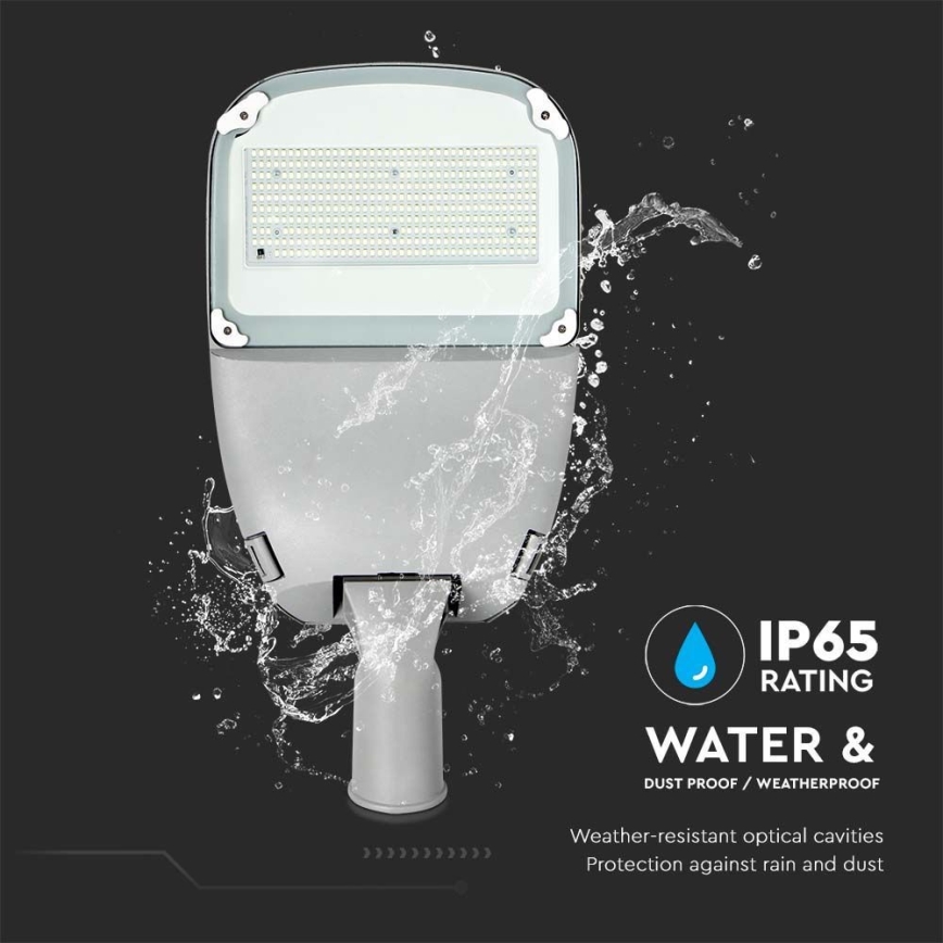 LED Ljusreglerad solcell gata lampa SAMSUNG CHIP LED/50W/6,4V 4000K IP65 + fjärrkontroll