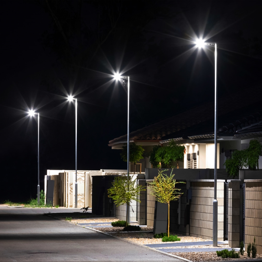 LED Solar gatulampa VIA 200W/20000 mAh 3,2V 6000K IP54 + fjärrkontroll