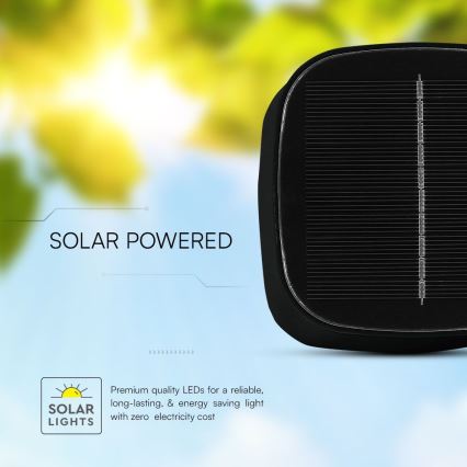 LED Solar ljusreglerad magnetic beröring rechargeable bordslampa LED/5W/5V 3000-6000K 3600 mAh IP65 svart
