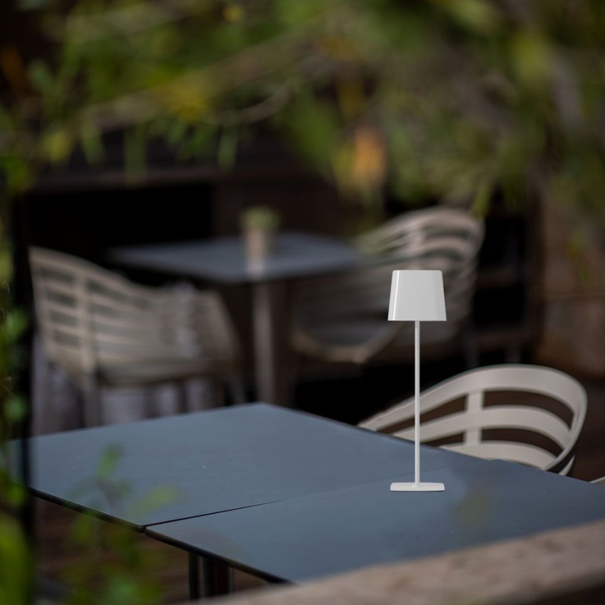 LED Solar ljusreglerad magnetic beröring rechargeable bordslampa LED/5W/5V 3000-6000K 3600 mAh IP65 vit