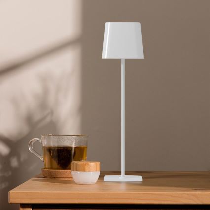 LED Solar ljusreglerad magnetic beröring rechargeable bordslampa LED/5W/5V 3000-6000K 3600 mAh IP65 vit