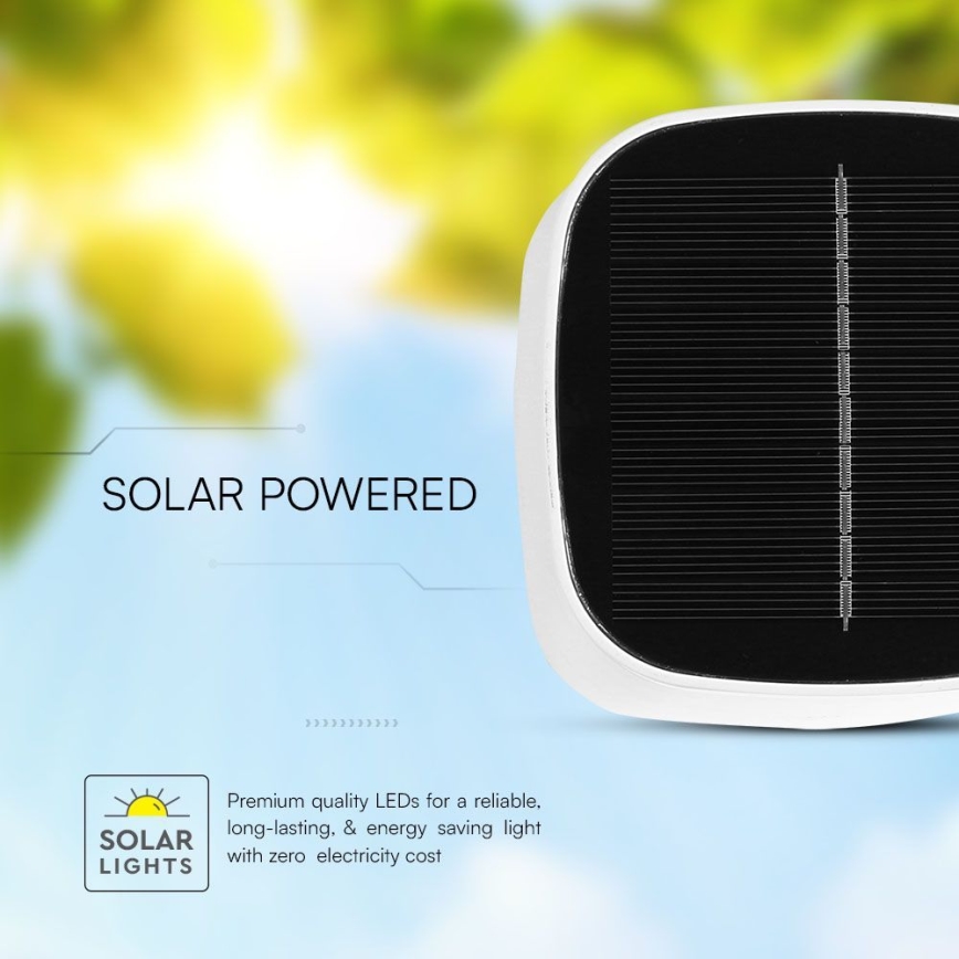 LED Solar ljusreglerad magnetic beröring rechargeable bordslampa LED/5W/5V 3000-6000K 3600 mAh IP65 vit