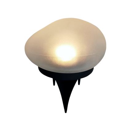 LED-solarlampa 2x LED / 1,2 V, 300 mAh, IP44, svart/vit