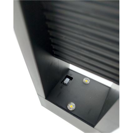 LED-solarlampa 2×LED, 1,2 V, 200 mAh, IP44, svart