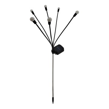 LED solarlampa 6xLED/1,2V 300 mAh IP44 svart