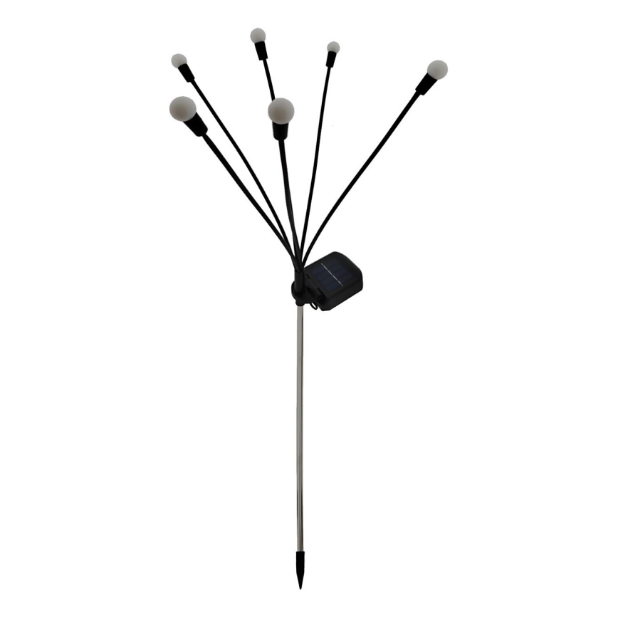 LED solarlampa 6xLED/1,2V 300 mAh IP44 svart