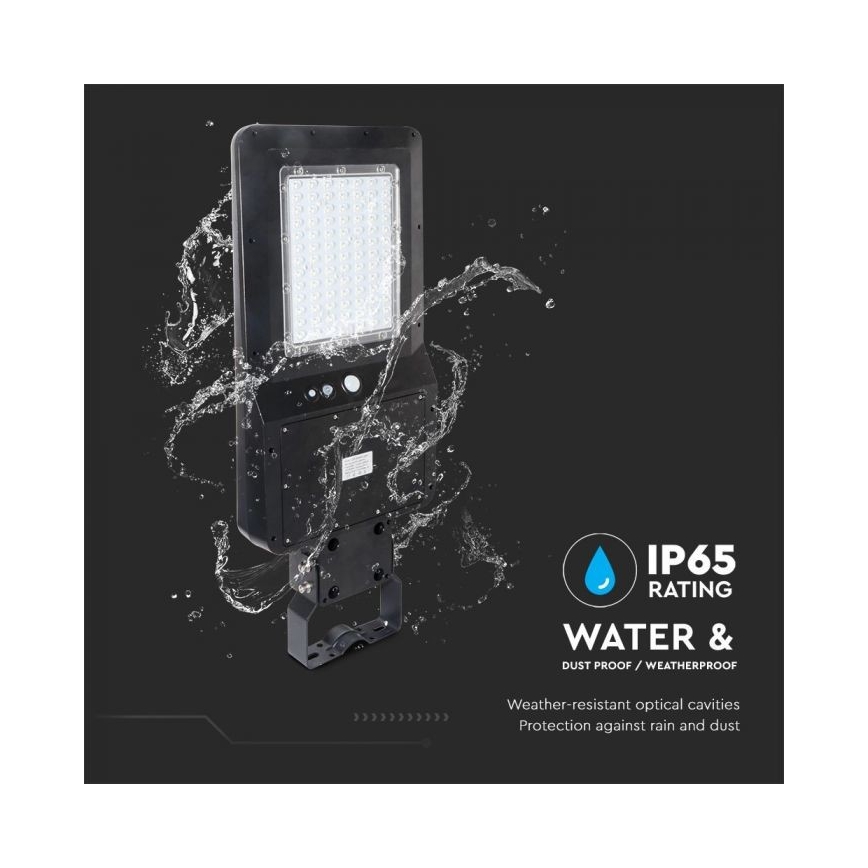 LED Solarlampa för utomhusbruk med sensor LED/40W/9,6V IP65 4000K + fjärrkontroll