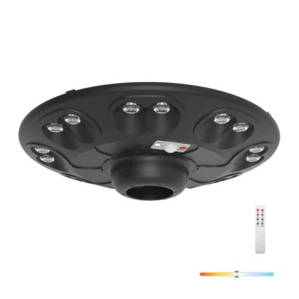 LED Solarlampa med sensor LUVIA LED/15W/3,2V 4000K IP54 5400 mAh + fjärrkontroll