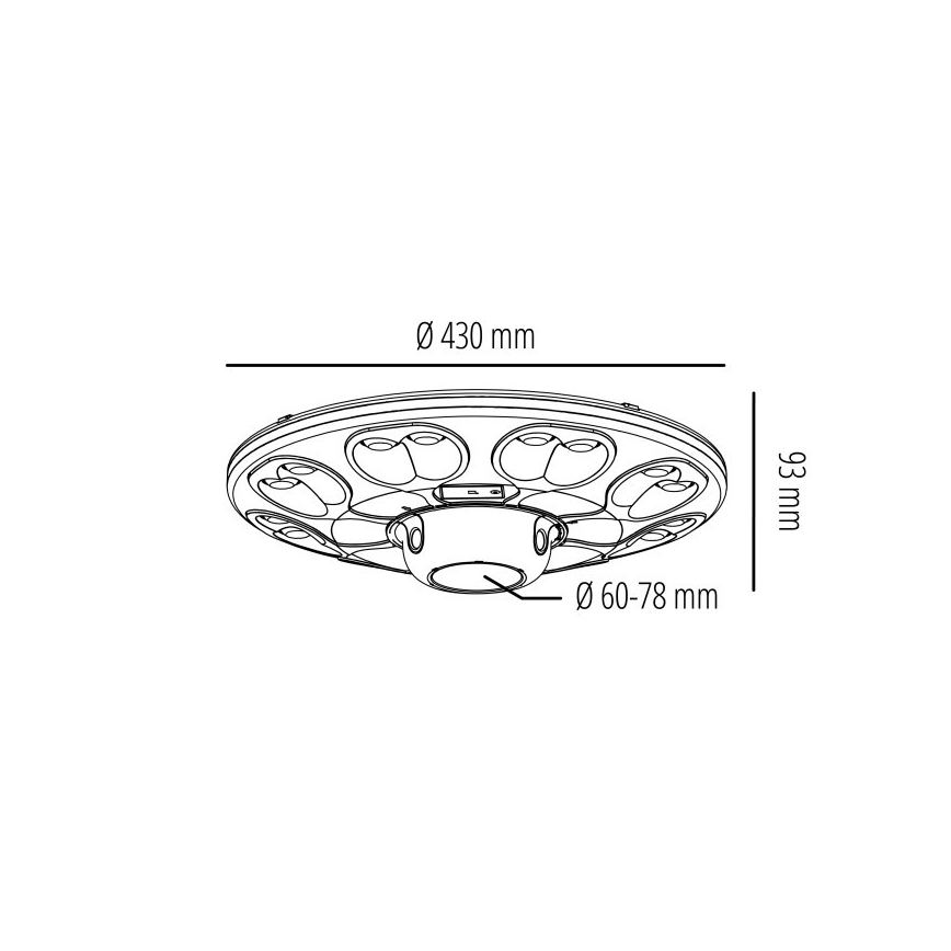 LED Solarlampa med sensor LUVIA LED/15W/3,2V 4000K IP54 5400 mAh + fjärrkontroll