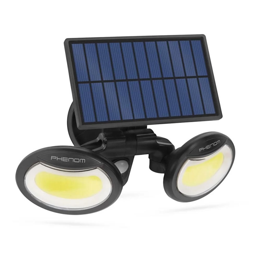LED Solární reflektor med sensor  2xLED/4W/5V IP65