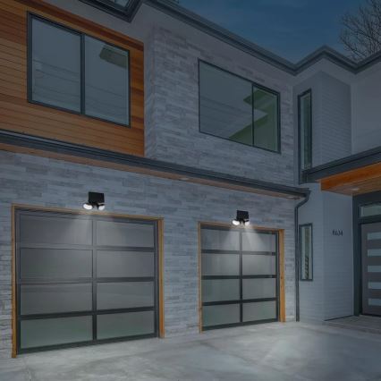 LED Solární reflektor med sensor  2xLED/4W/5V IP65