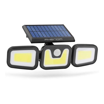 LED Solární reflektor med sensor  3xLED/3,3W/5V IP65