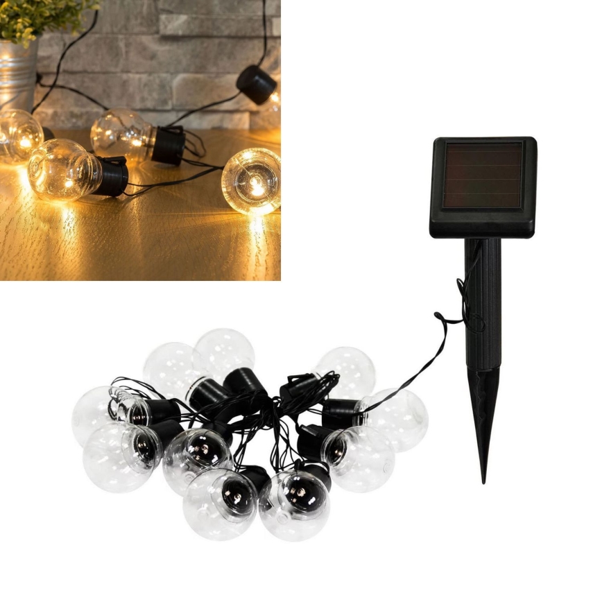 LED Solcell dekorativ slinga LED/1,2V 300 mAh 3,8 m IP44