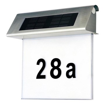 LED Solcell husnummer LED/2x0,07W/2,4V IP44 - FSC-certifierad