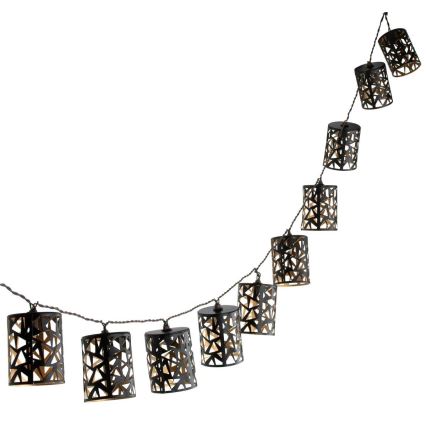 LED Solcell ljusslinga 10xE12/3,65m IP44 varm vit
