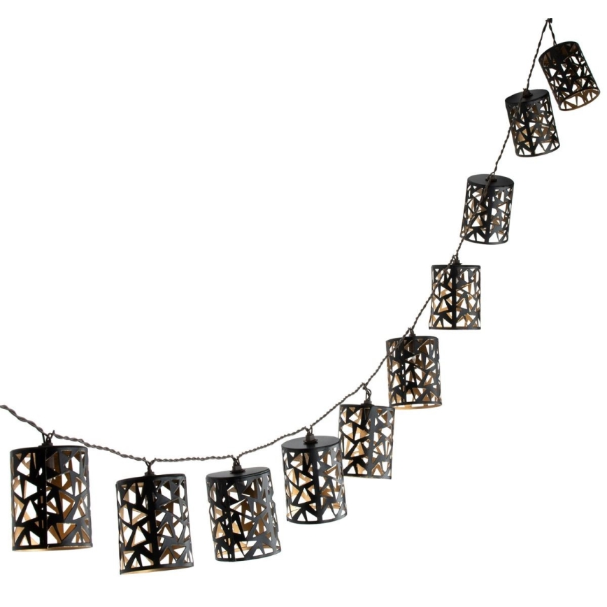 LED Solcell ljusslinga 10xE12/3,65m IP44 varm vit