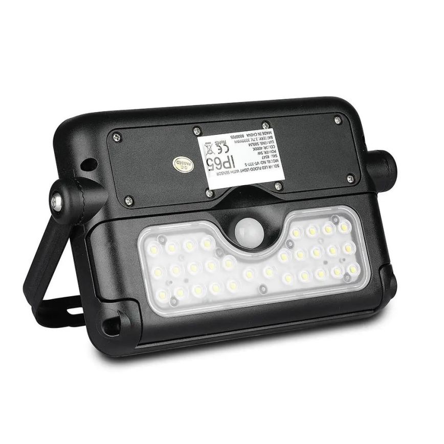 LED solcell strålkastare med sensor LED/5W/3,7V IP65 4000K