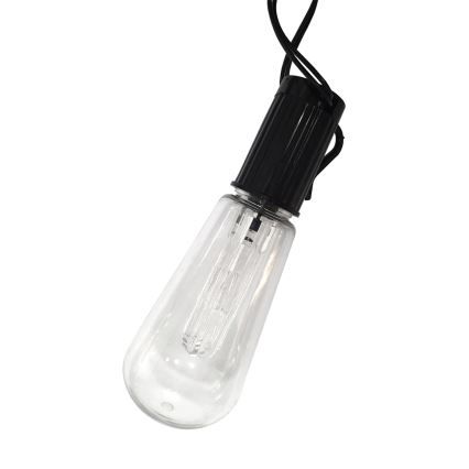 LED Solcell utomhus kedja 10xLED/1,2V 300 mAh 2,2 m IP44