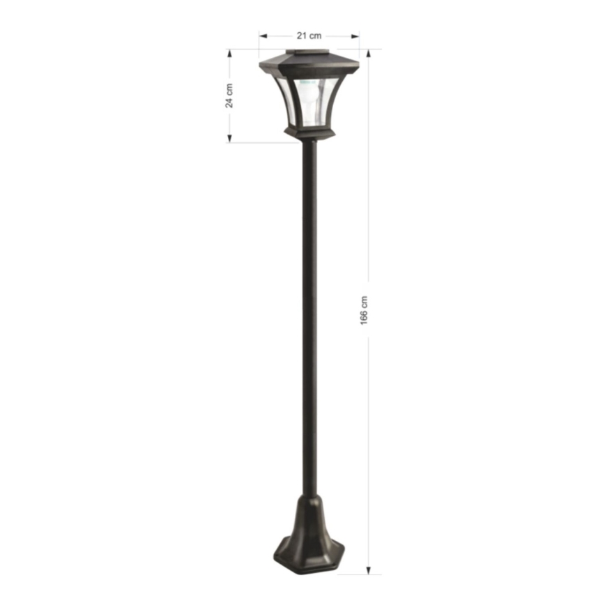LED Solar utomhus lampa LED/1,2V IP44 svart