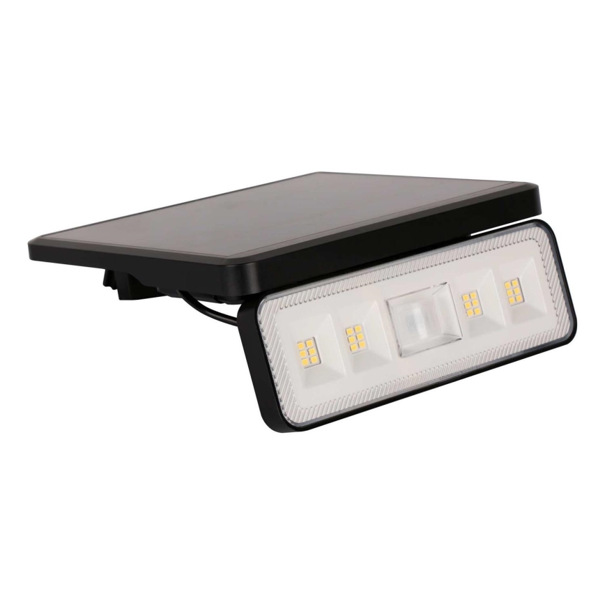 LED Solcell utomhus strålkastare med sensor LED/8W/3,7V 2000 mAh IP54 svart